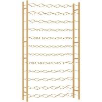 vidaXL Wine Rack for 72 Bottles Gold Metal, Gold