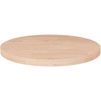 Vidaxl Round Table Top 50X2 5 Cm Untreated Solid Wood Oak, Brown