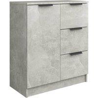 vidaXL Sideboard Concrete Grey Engineered Wood, Grey