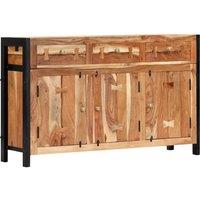 vidaXL Sideboard 120x35x75 cm Solid Acacia Wood, Brown