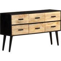 Vidaxl Sideboard 110X33X64 Cm Solid Mango Wood, Brown