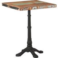 Vidaxl Bistro Table 60X60X76 Cm Solid Reclaimed Wood, Brown