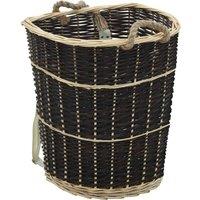 vidaXL Firewood Backpack With Carrying Belts 57x51x69 cm Natural Willow, Brown