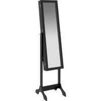 vidaXL Free-standing Mirror Black 34x37x146 cm, Black