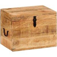 vidaXL Storage Box 39x28x31 cm Solid Wood Mango, Brown