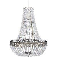vidaXL Crystal Pendant Chandelier 36,5 x 46 cm, Multi