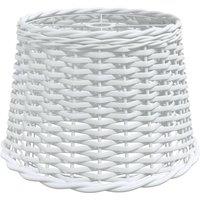 vidaXL Ceiling Lamp Shade White 40x26 cm Wicker, White