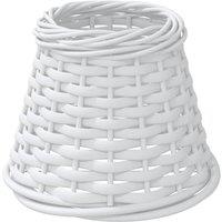 vidaXL Lamp Shade White 15x12 cm Wicker, White
