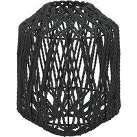 vidaXL Lamp Shade Black 23x28 cm Iron and Paper, Black