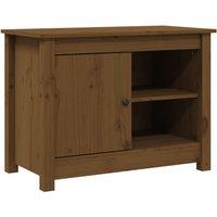 Vidaxl Tv Cabinet Honey Brown 70X36.5X52 Cm Solid Wood Pine, Brown