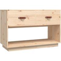 Vidaxl Tv Cabinet 90X40X60 Cm Solid Wood Pine, Brown