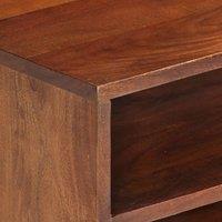 Vidaxl Tv Cabinet 140X30X35 Cm Solid Acacia Wood, Brown