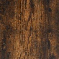 Vidaxl Tv Cabinet Smoked Oak 103X38X46.5 Cm Engineered Wood And Steel, Brown