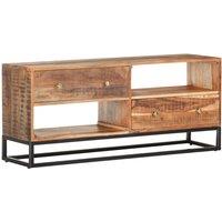 Vidaxl Tv Cabinet 120X30X50 Cm Rough Acacia Wood, Brown