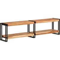 Vidaxl Tv Cabinet 160X30X40 Cm Solid Wood Acacia, Brown