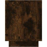 Vidaxl Tv Cabinet Smoked Oak 80X35X45 Cm Engineered Wood, Brown