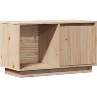 vidaXL TV Cabinet 74x35x44 cm Solid Wood Pine, Brown
