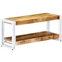 vidaXL Tv Cabinet 90x30x40cm Solid Mango Wood, Brown