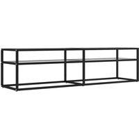 vidaXL Tv Cabinet Transparent 160x40x40.5 cm Tempered Glass, Multi