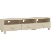 vidaXL Tv Cabinet Hamar Honey Brown 158x40x40 cm Solid Wood Pine, Brown