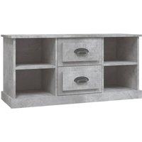 vidaXL Tv Cabinet Concrete Grey 99.5x35.5x48 cm Engineered Wood, Grey
