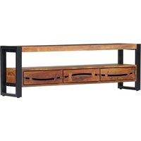 vidaXL Tv Cabinet 140x30x45 cm Solid Acacia Wood, Brown