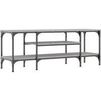 vidaXL Tv Cabinet Grey Sonoma 121x35x45 cm Engineered Wood&iron, Grey
