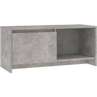 vidaXL Tv Cabinet Concrete Grey 90x35x40 cm Engineered Wood, Grey