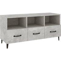 vidaXL Tv Cabinet Concrete Grey 102x35x50 cm Engineered Wood, Grey