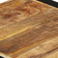 vidaXL Nesting Tables 3 Pcs Solid Mango Wood, Brown