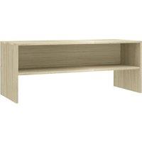vidaXL Tv Cabinet Sonoma Oak 100x40x40 cm Engineered Wood, Brown