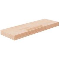 vidaXL Shelf Board 60x20x4 cm Untreated Solid Wood Oak, Brown