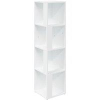 vidaXL Corner Cabinet White 33x33x132 cm Engineered Wood, White