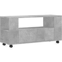vidaXL Tv Cabinet Concrete Grey 102x34.5x43 cm Engineered Wood, Grey