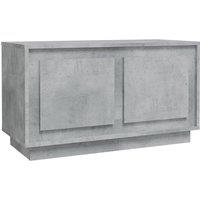 vidaXL Tv Cabinet Concrete Grey 80x35x45 cm Engineered Wood, Grey