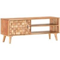 vidaXL Tv Cabinet 100x35x40 cm Solid Acacia Wood, Brown