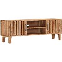 vidaXL Tv Cabinet 130x30x45 cm Solid Acacia Wood, Brown