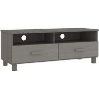 vidaXL Tv Cabinet Hamar Light Grey 106x40x40 cm Solid Wood Pine, Grey