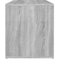 vidaXL Hall Bench 80x40x45 cm Grey Sonoma Engineered Wood, Grey