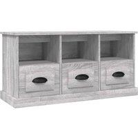 vidaXL Tv Cabinet Grey Sonoma 100x35x50 cm Engineered Wood, Grey