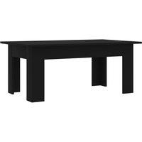 vidaXL Coffee Table Black 100x60x42 cm Engineered Wood, Black