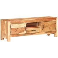 Vidaxl Tv Cabinet 116X30X40 Cm Solid Acacia Wood, Brown