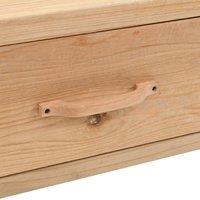 Vidaxl Tv Cabinet 110X33X35 Cm Solid Firwood, Brown