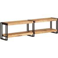 Vidaxl Tv Cabinet 160X30X40 Cm Solid Wood Mango, Brown