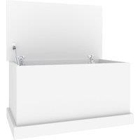 vidaXL Storage Box White 70x40x38 cm Engineered Wood, White