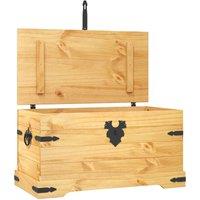 vidaXL Storage Chest Mexican Pine Corona Range 91x49.5x47 cm, Brown