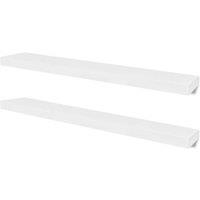 vidaXL Wall Shelves 4 Pcs White 100 cm, White