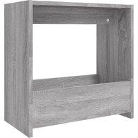 vidaXL Side Table Grey Sonoma 50x26x50 cm Engineered Wood, Grey