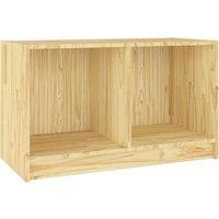 Vidaxl Tv Cabinet 70X33X42 Cm Solid Pinewood, Brown