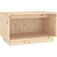 Vidaxl Tv Cabinet 60X35X35 Cm Solid Wood Pine, Brown